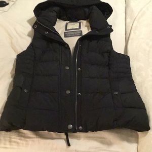 Abercrombie & Fitch Vest With Hoodie
